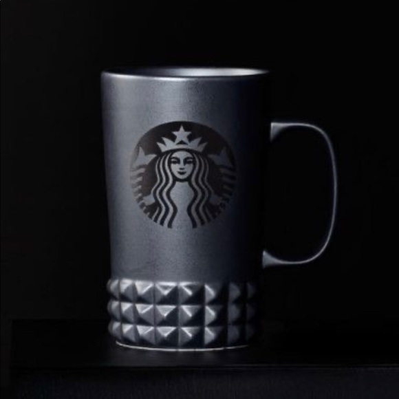 Starbucks Other - Starbucks black matte studded cuff mug 16oz